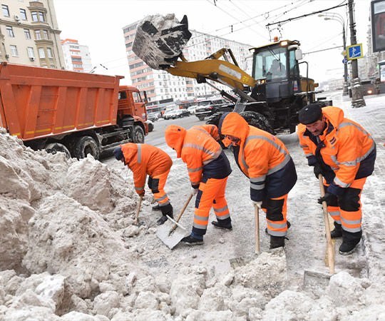 Уборка снега в Саранске и  Республике Мордовия